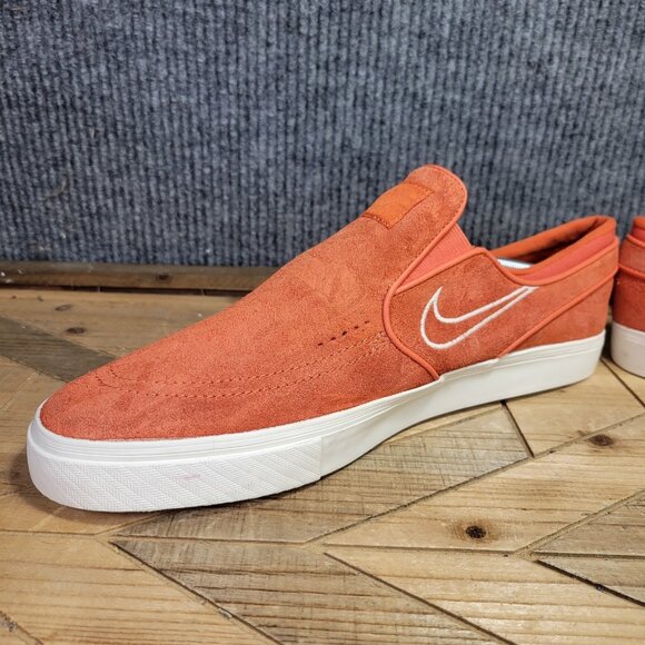 Nike Zoom Stefan Janoski Mens 13  Slip Orange 833564-800 Skateboarding Sneakers - Picture 5 of 12